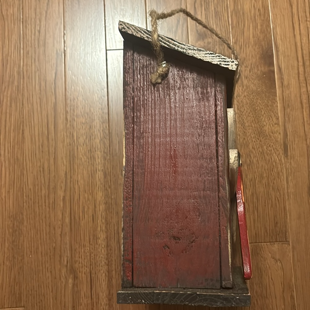 Handmade Rustic Dragonfly Birdhouse - Picture 3 of 4